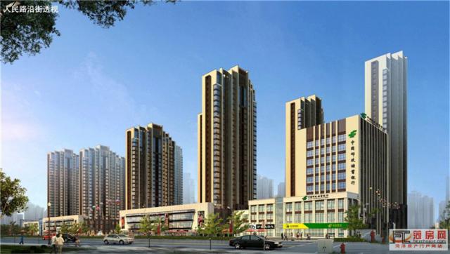 人民路沿街透视图