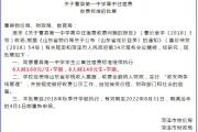 菏泽高中学校住宿收费标准公布！涉及菏泽一中、曹县一中等多所学校！