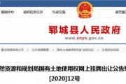 菏泽2县10地块挂牌出让，用于商住、地下商业设施、工业用地...