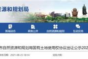 菏泽3地块拟出让，1地块批前公示！