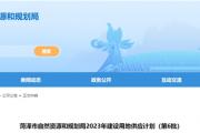 菏泽2023年最新建设用地供应计划（第六批）！