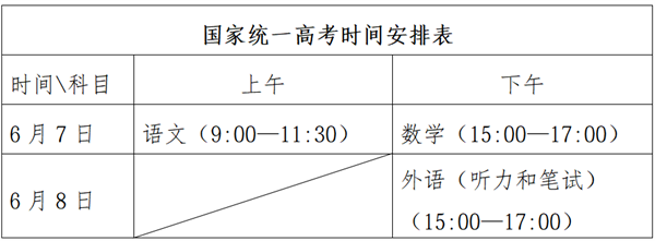 山东高考时间定了！