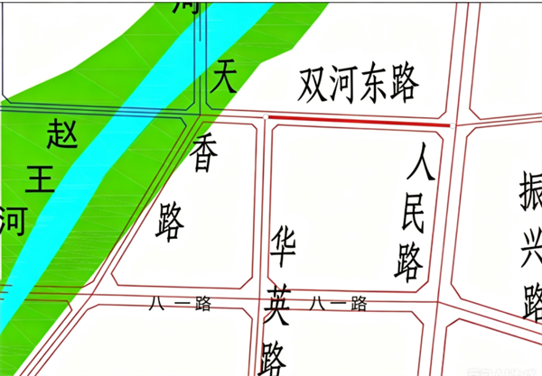 注意绕行！菏泽市区双河东路分段封闭施工！